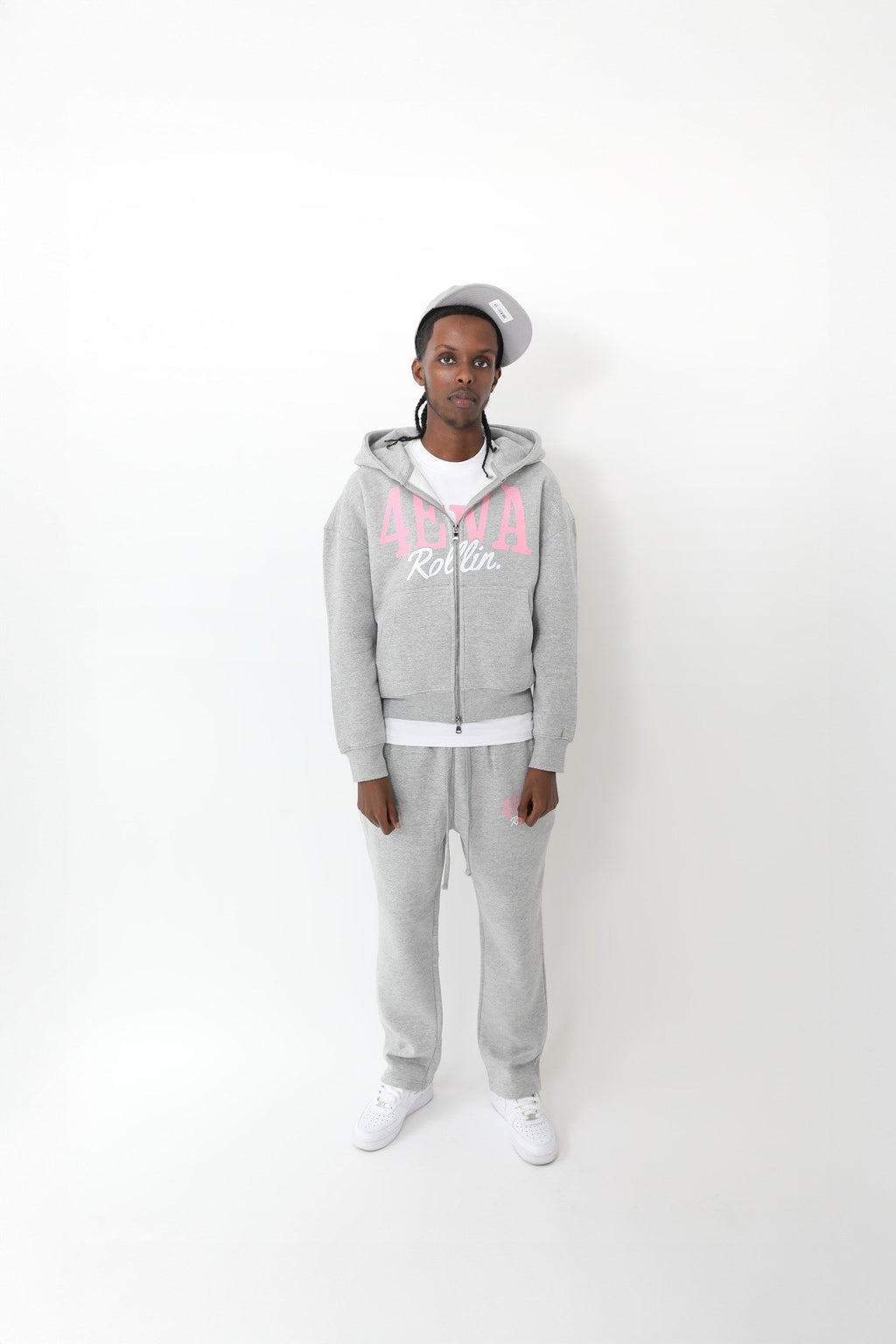 Grey 4EVA Zip Up Tracksuit